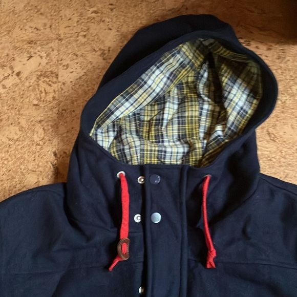 Men’s size large button wool coat - Picture 5 of 8